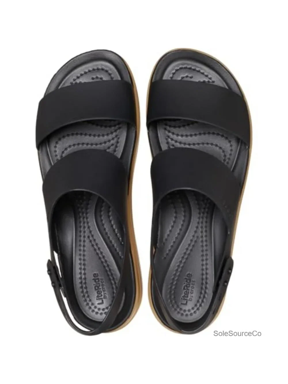 Crocs Brooklyn Low Wedge Sandals Platform Wedges LiteRide Foam Comfort Sandals